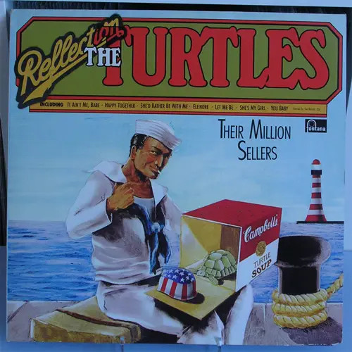 The turtles reflection their - the,